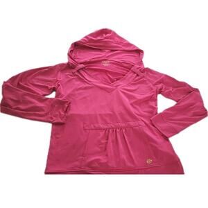 Hot Pink Fleece Line Hooded Sweater Athletic Xl Cruel Brand Long Sleeve Pullover